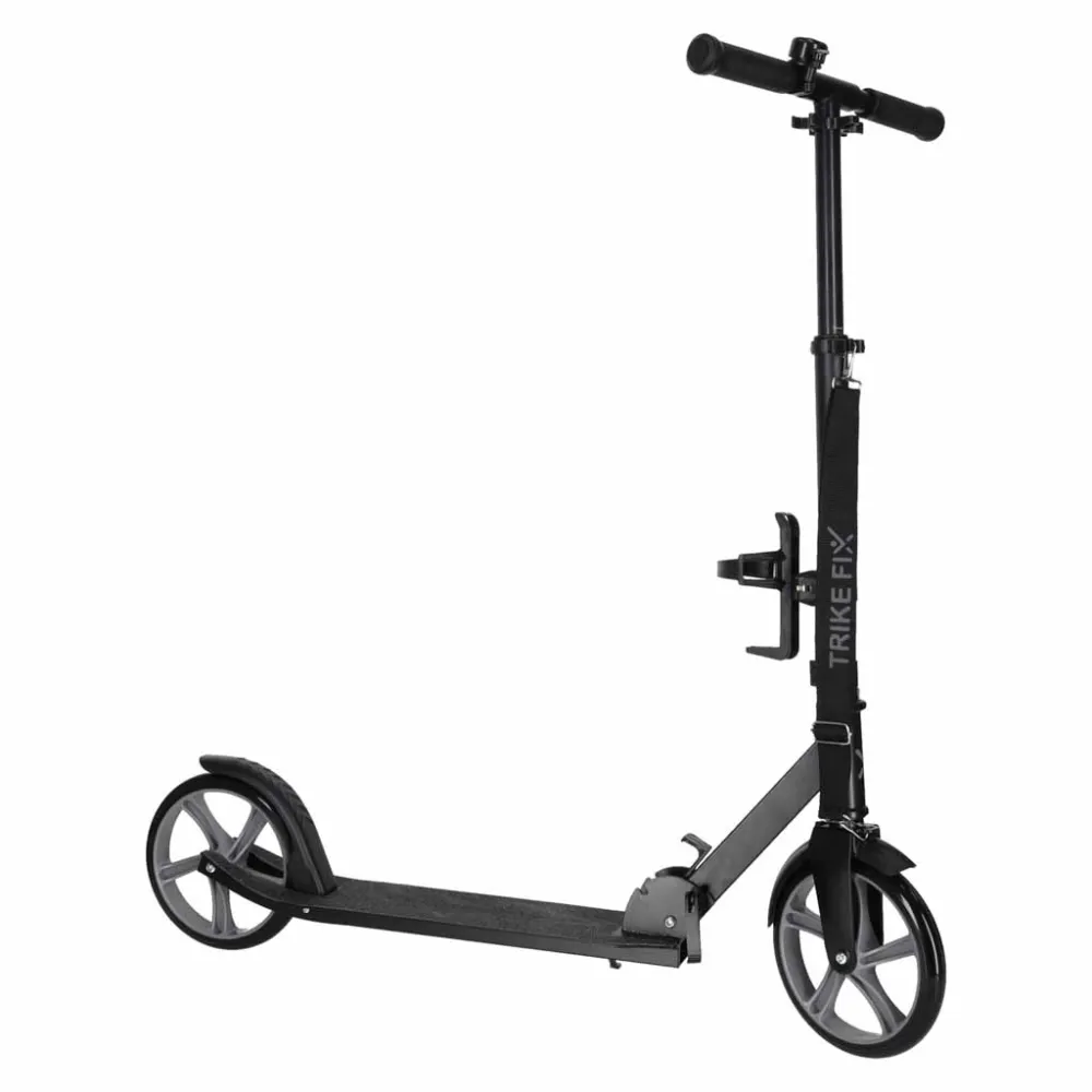 Trike Fix miesto motoroleris sulankstomas 200 mm ratais juodas/pilkas