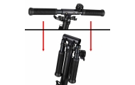 Trike Fix miesto motoroleris sulankstomas 200 mm ratais juodas/pilkas
