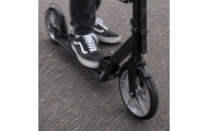 Trike Fix miesto motoroleris sulankstomas 200 mm ratais juodas/pilkas
