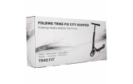 Trike Fix miesto motoroleris sulankstomas 200 mm ratais juodas/pilkas