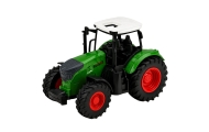 Traktor Rolniczy Farmerski Gospodarski Gumowe Koła Biało Zielony 1:24