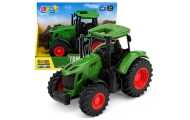 Traktor Rolniczy Farmerski Gospodarski Gumowe Koła Zielony 1:24