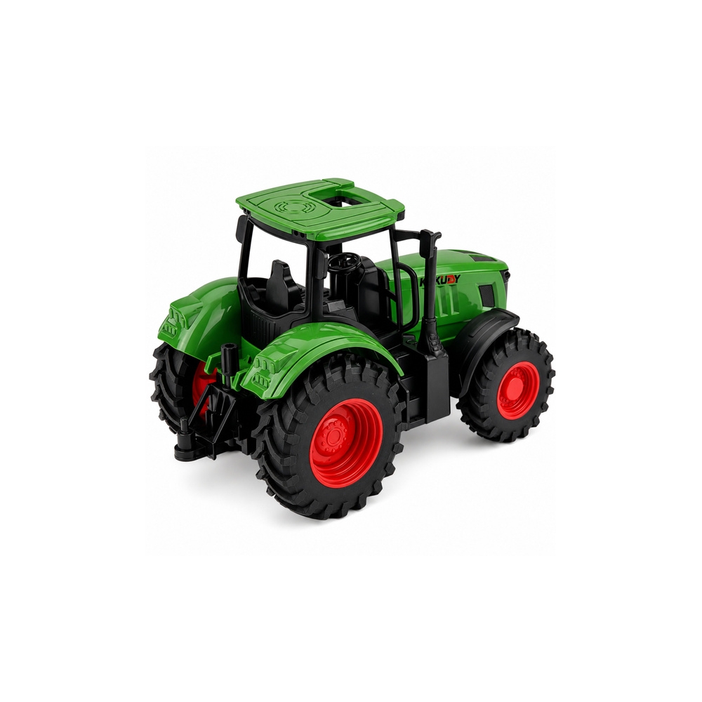 Traktor Rolniczy Farmerski Gospodarski Gumowe Koła Zielony 1:24