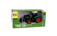 Žemės ūkio traktorius su griebtuvu, skirtas dirvų kultivatoriui, su guminiais ratais, žalias, 1:24-Žaislai, Auto ir transporto ž