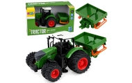 Žemės ūkio traktorius su sėjamąja, guminiais ratais, žemės ūkio mašina, mastelis 1:24-Žaislai, Auto ir transporto žaislai, Trakt