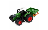 Traktor Rolniczy Farmerski z Siewnikiem Gumowe Koła Maszyna Rolnicza 1:24