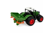 Traktor Rolniczy Farmerski z Siewnikiem Gumowe Koła Maszyna Rolnicza 1:24