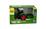 Traktor Rolniczy Farmerski Z Rozsiewaczem Nawozu Gumowe Koła Zielony 1:24