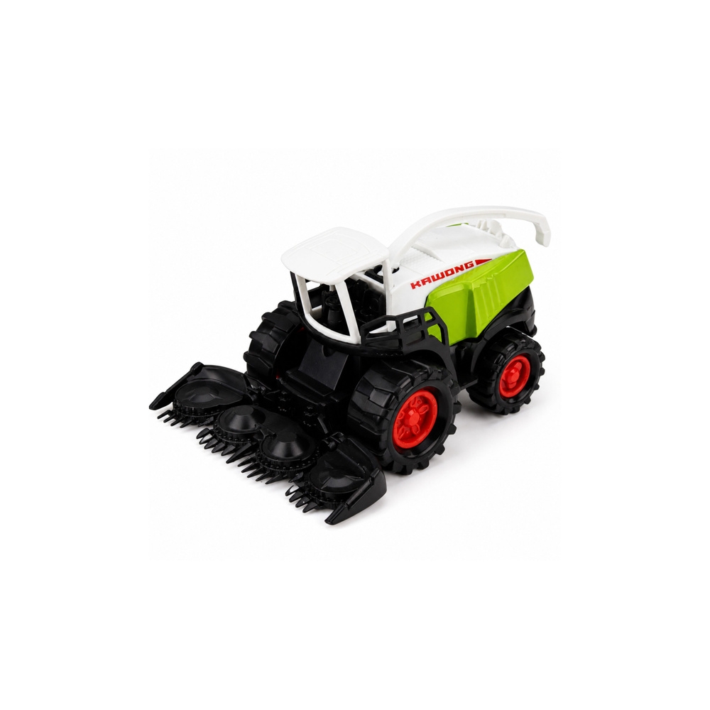 Zestaw Pojazdy Rolnicze Traktor Sieczkarnia Przyczepy Transport 1:68 4 szt.