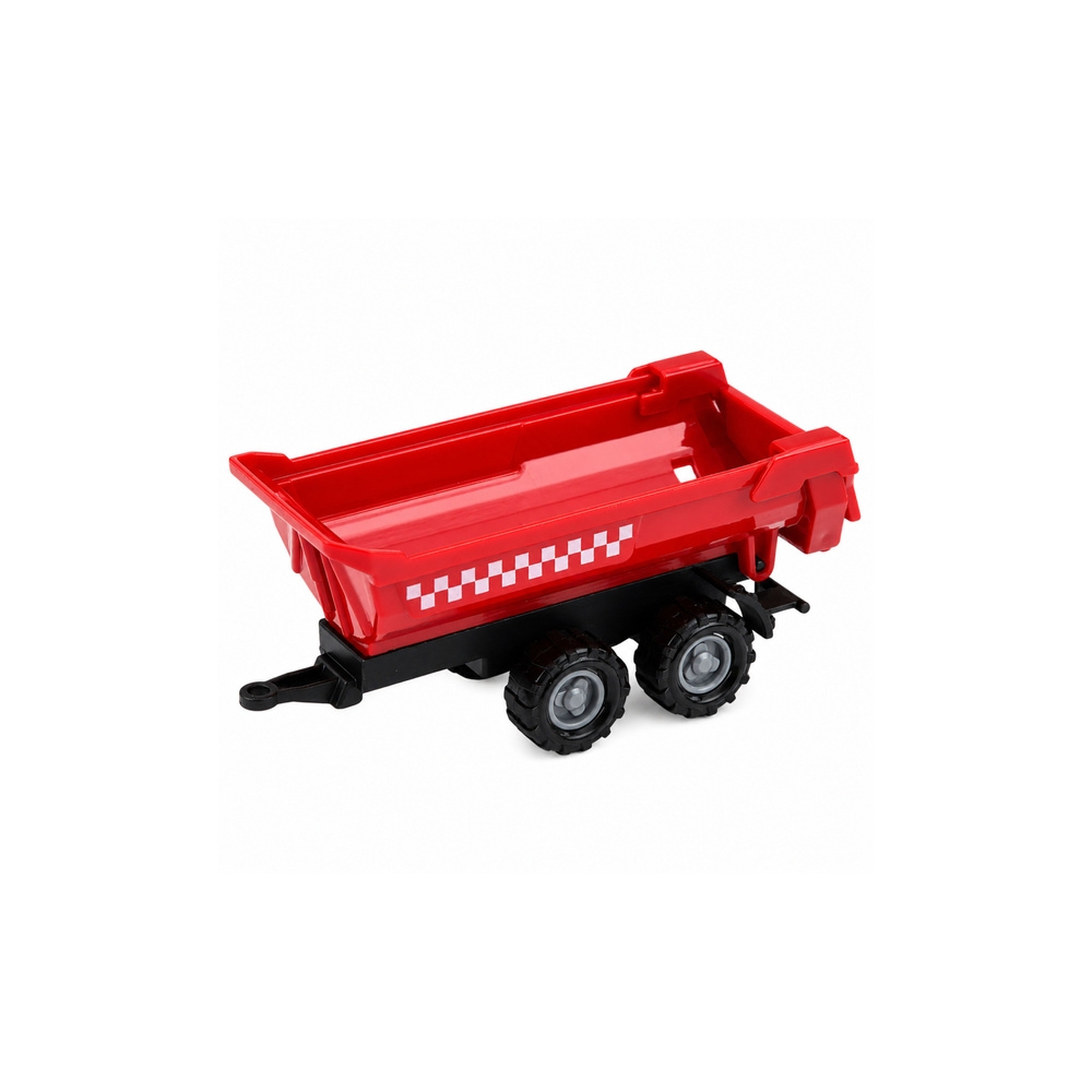 Žemės ūkio transporto priemonių rinkinys: traktorius, šienapjovė, priekabos, transportas, mastelis 1:68, 4 vnt.