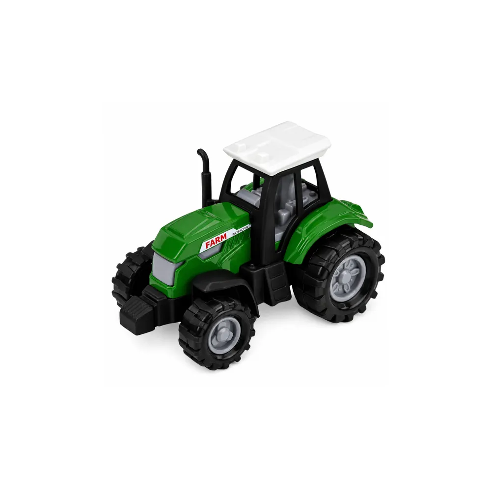 Zestaw Pojazdów Rolniczych Traktor Sieczkarnia Przyczepy 1:68 4 szt.