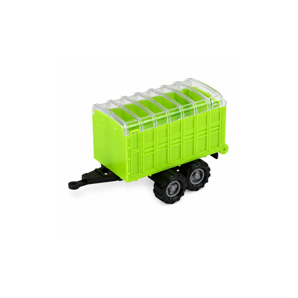 Zestaw Pojazdów Rolniczych Traktor Sieczkarnia Przyczepy 1:68 4 szt.