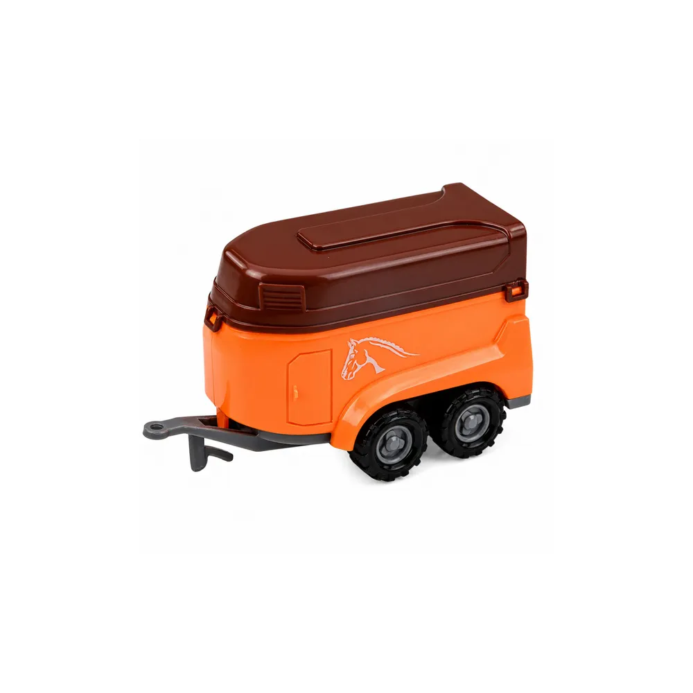 Žemės ūkio transporto priemonių rinkinys: traktorius, šienapjovė, priekabos, mastelis 1:68, 4 vnt.