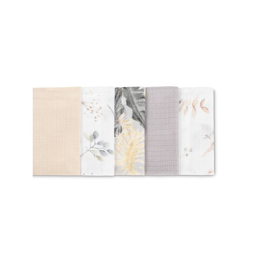 PIELUCHA TETRA&nbsp;70X80&nbsp;5-PACK FLORAL GREY