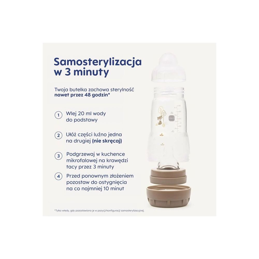 5984 BUTELKA ANTYKOLKOWA PERFECT START 320ML GROUNDING IN NATURE BEŻOWA