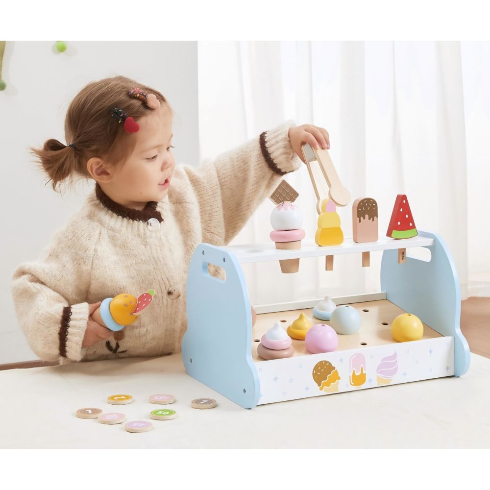Viga 44842 Drewniana Mini Lodziarnia Cukiernia
