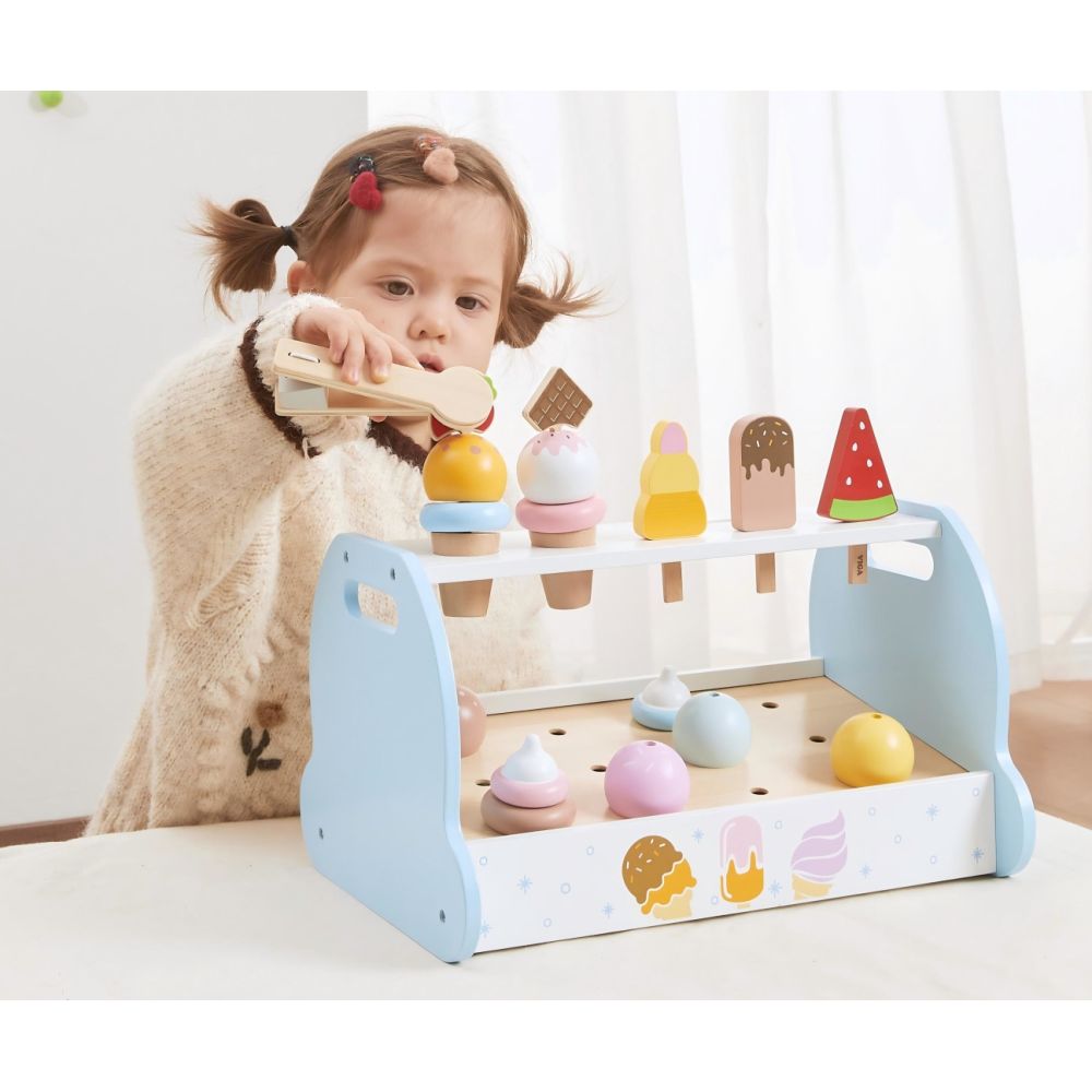 Viga 44842 Drewniana Mini Lodziarnia Cukiernia