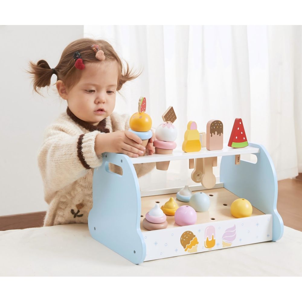 Viga 44842 Drewniana Mini Lodziarnia Cukiernia