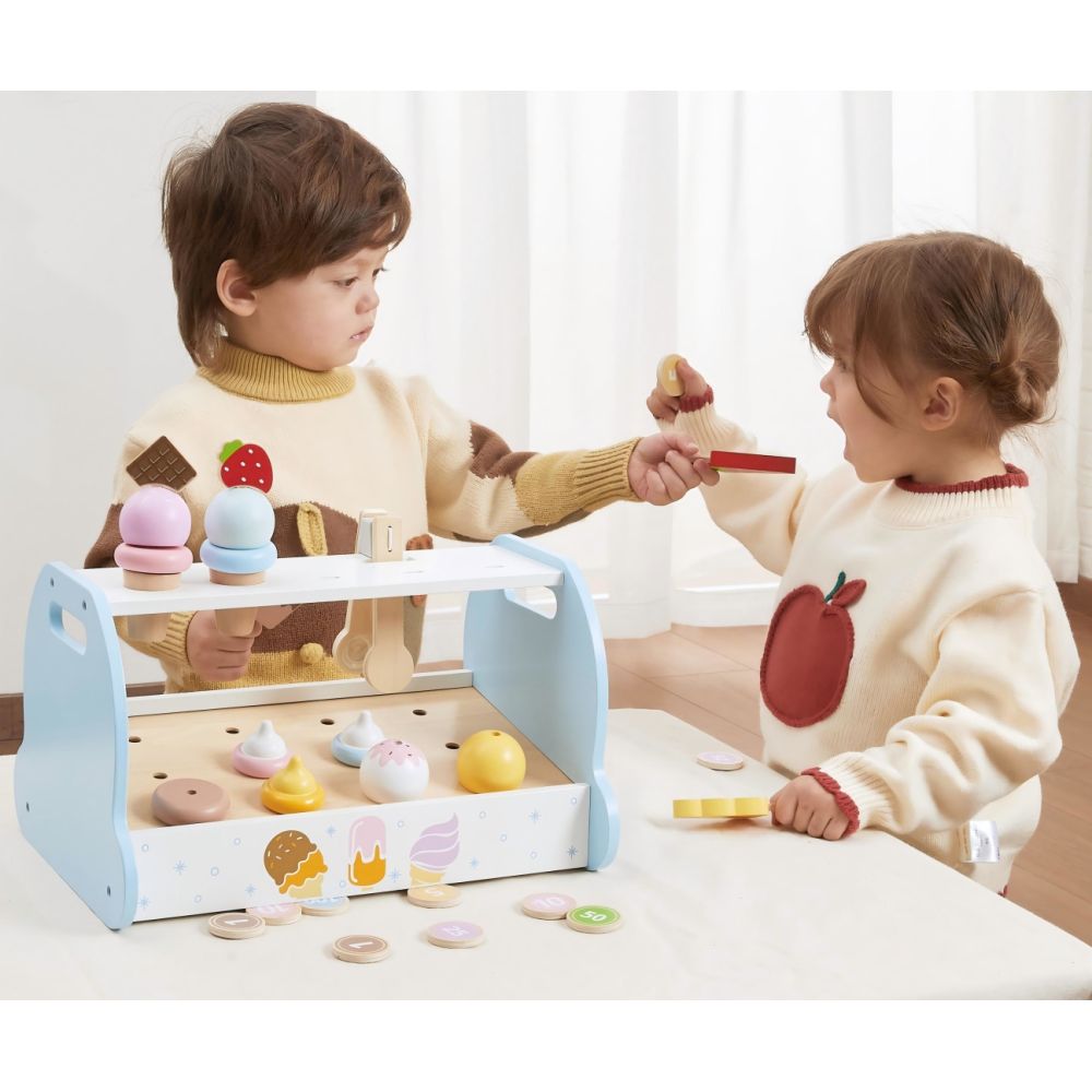 Viga 44842 Drewniana Mini Lodziarnia Cukiernia