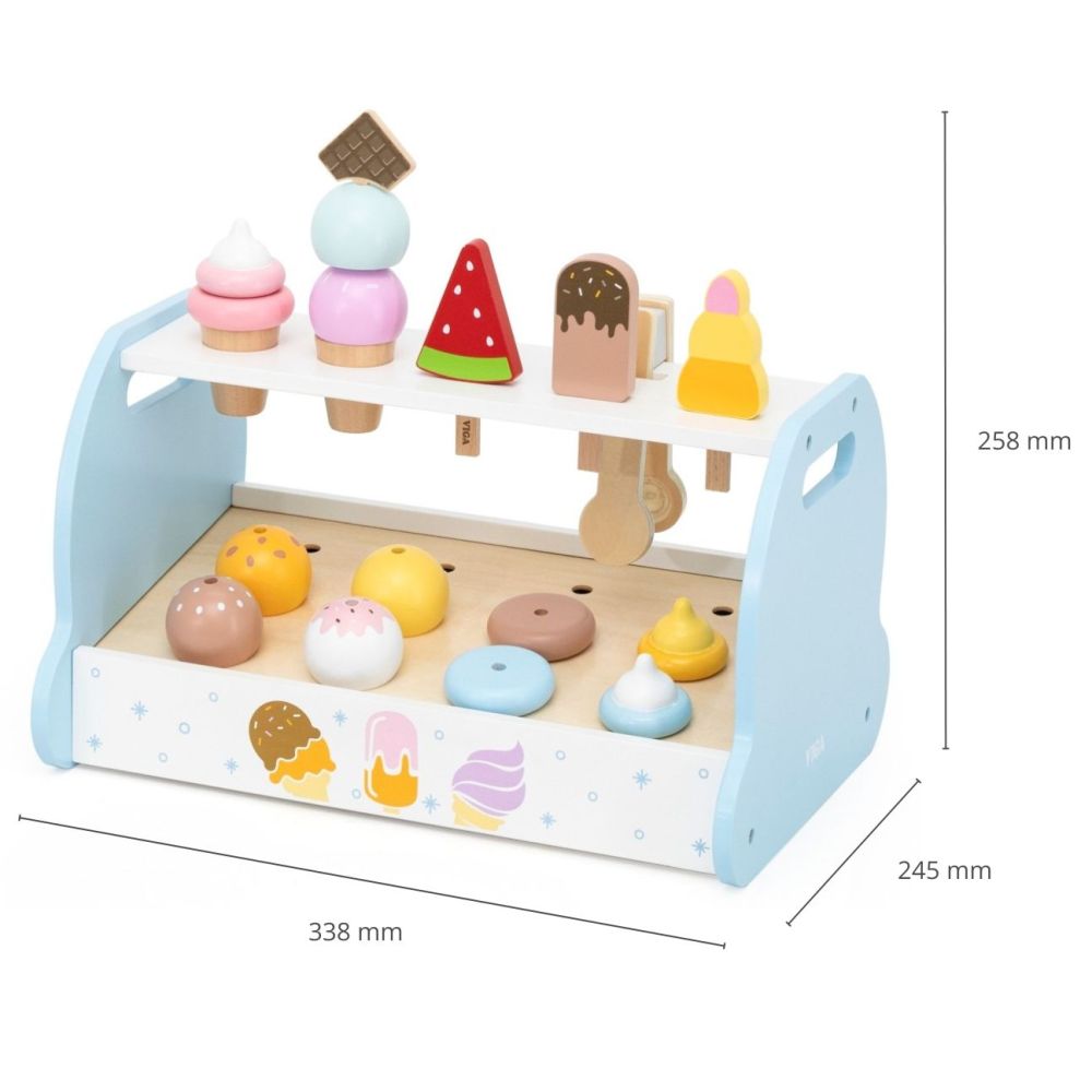 Viga 44842 Drewniana Mini Lodziarnia Cukiernia
