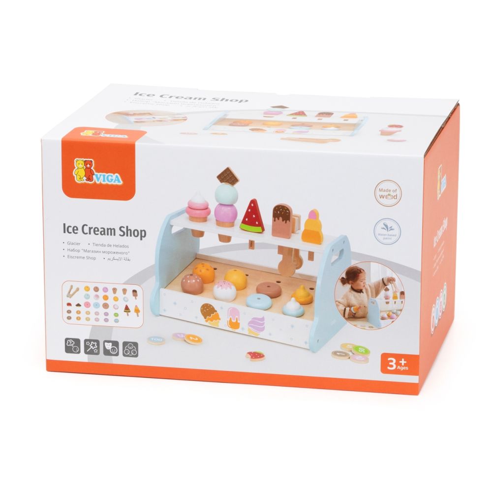 Viga 44842 Drewniana Mini Lodziarnia Cukiernia