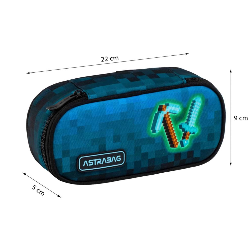 Piórnik ASTRABAG ASTRABAG BLUE PIXEL