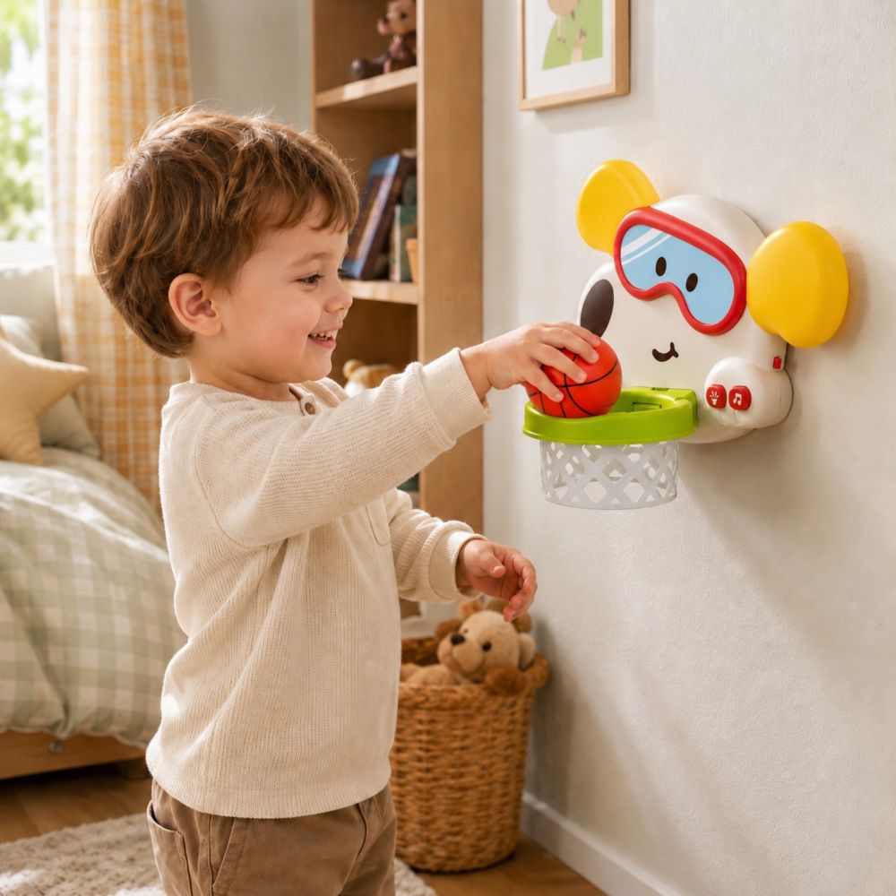 WOOPIE BABY Interactive Dog Basketball Hoop for Kids 