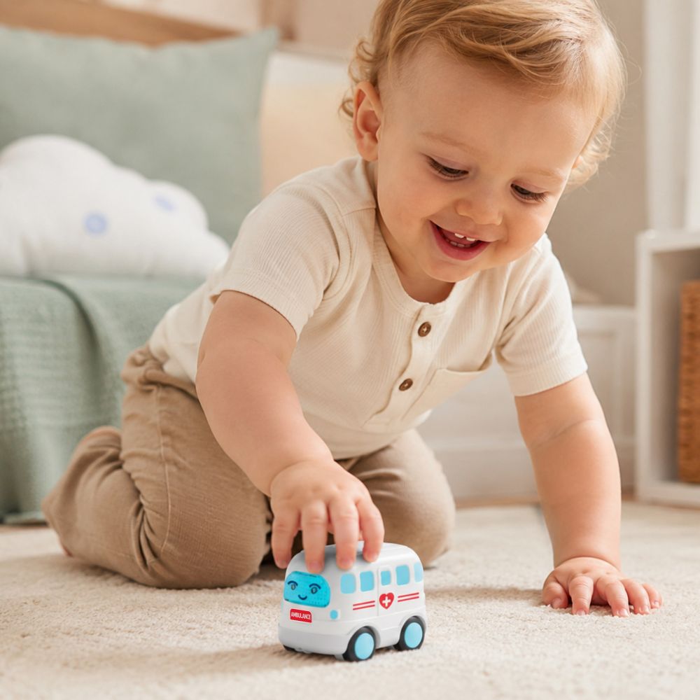 Interaktyvus greitosios pagalbos automobilis WOOPIE BABY su garsu ir šviesa