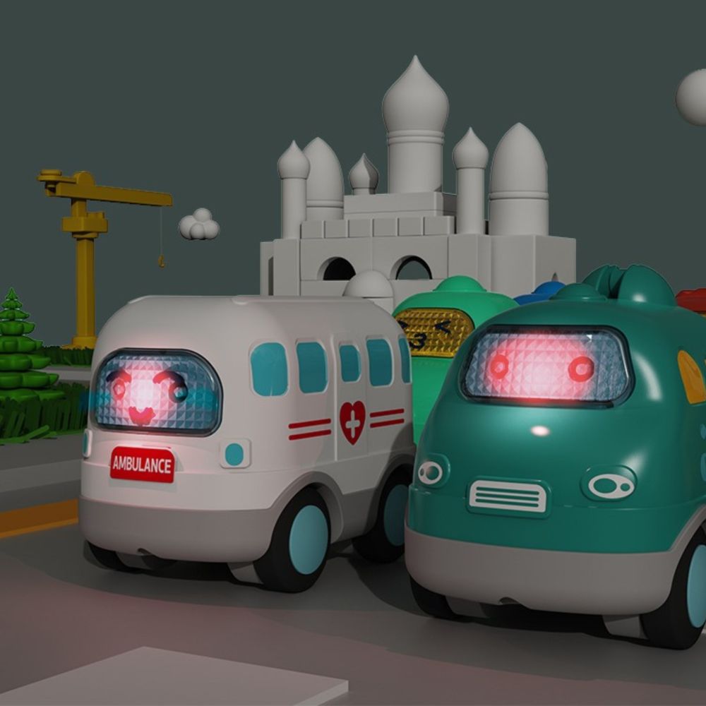 Interaktyvus greitosios pagalbos automobilis WOOPIE BABY su garsu ir šviesa