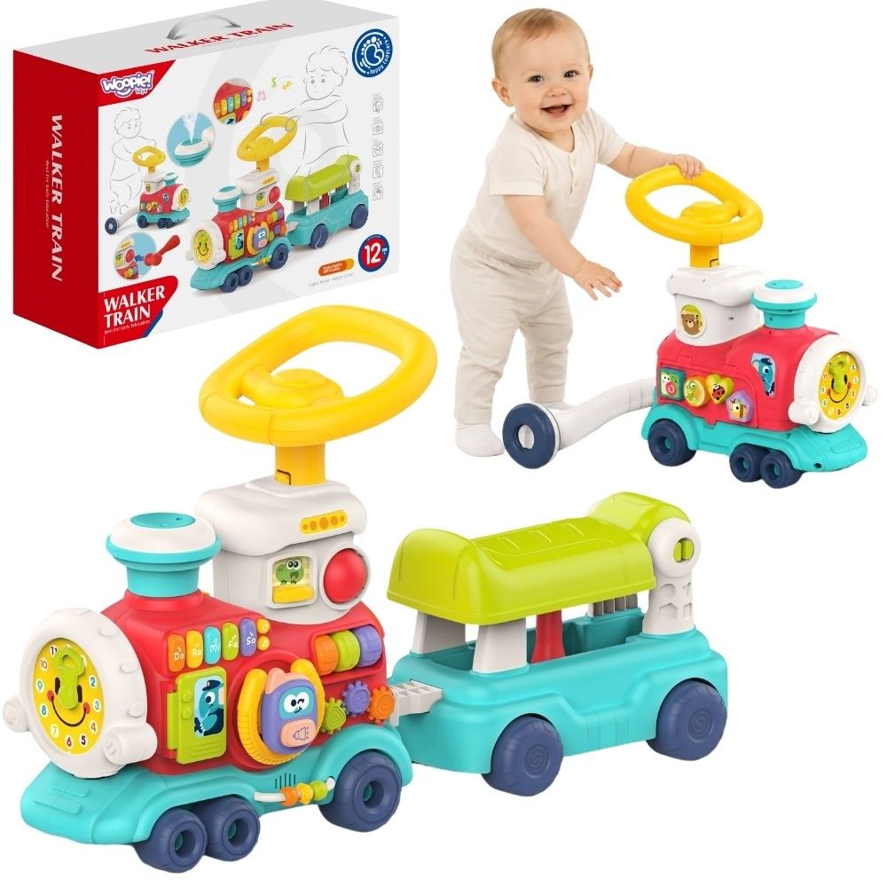 Interaktyvus stumdukas WOOPIE BABY 2in1 Lokomotyvas