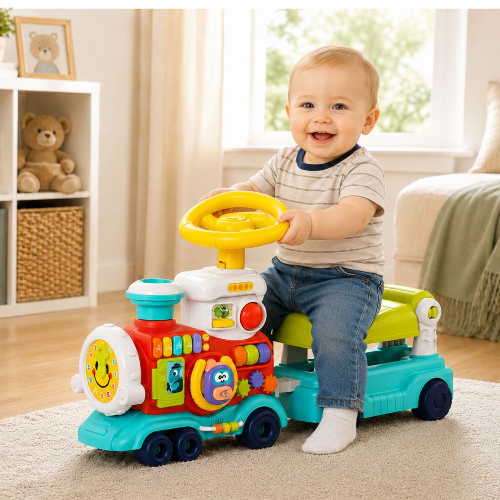 Interaktyvus stumdukas WOOPIE BABY 2in1 Lokomotyvas