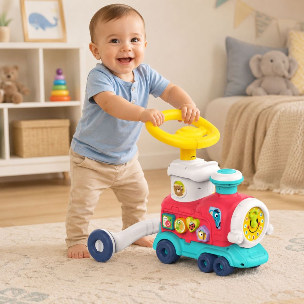 Interaktyvus stumdukas WOOPIE BABY 2in1 Lokomotyvas