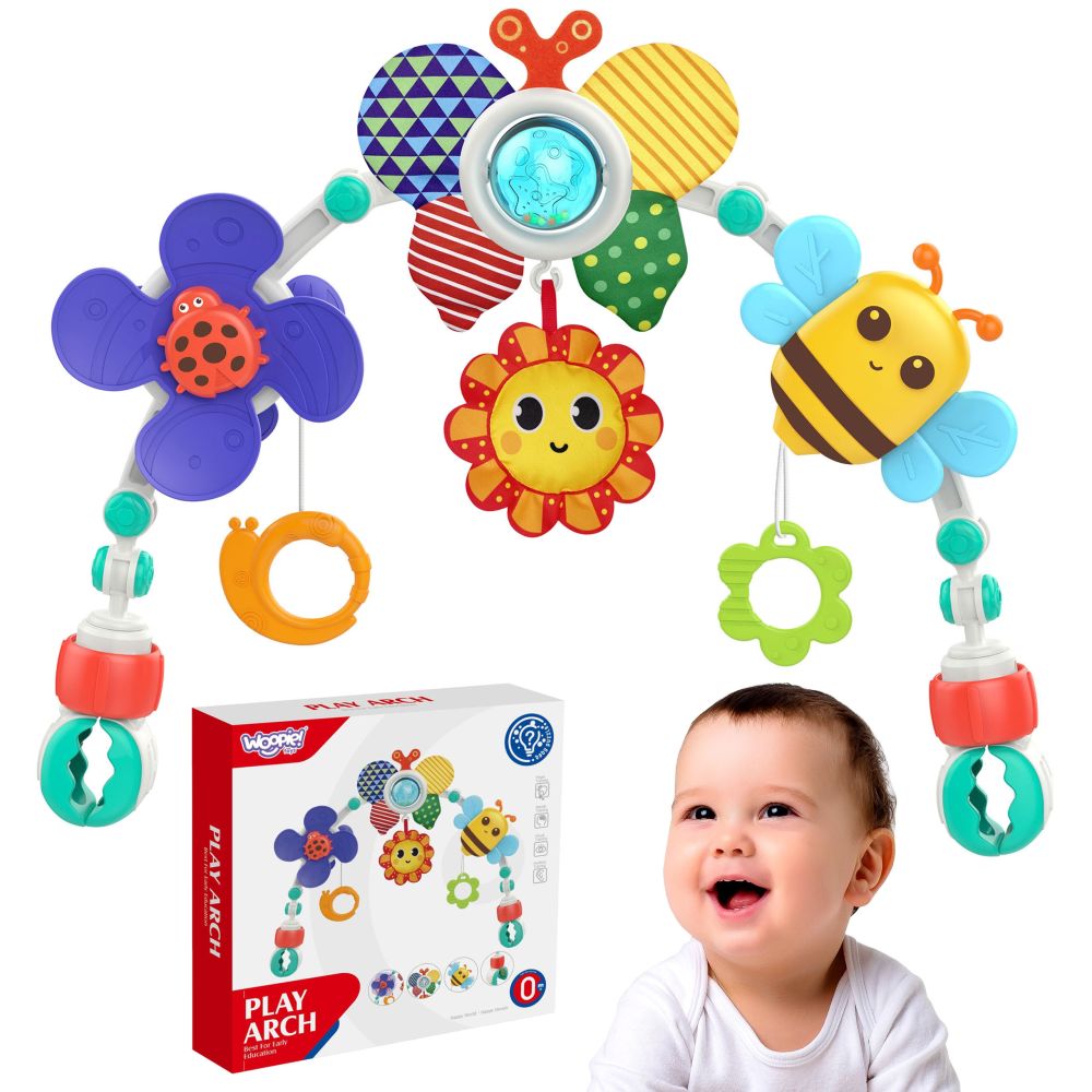 Žaislų lankas WOOPIE BABY Drugelis lovelei, vežimėliui ar automobilio kėdutei
