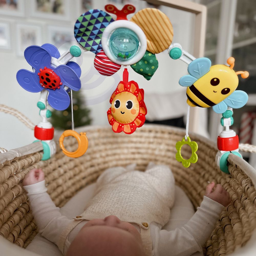 Žaislų lankas WOOPIE BABY Drugelis lovelei, vežimėliui ar automobilio kėdutei