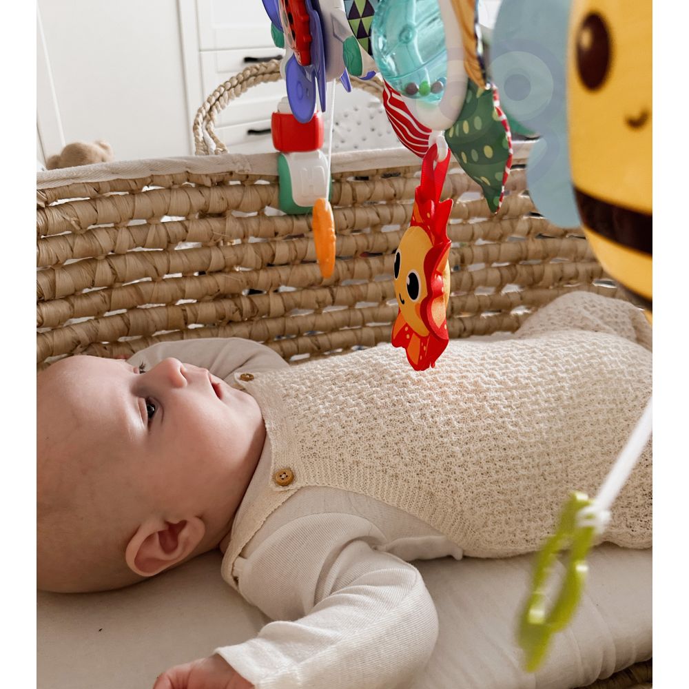Žaislų lankas WOOPIE BABY Drugelis lovelei, vežimėliui ar automobilio kėdutei