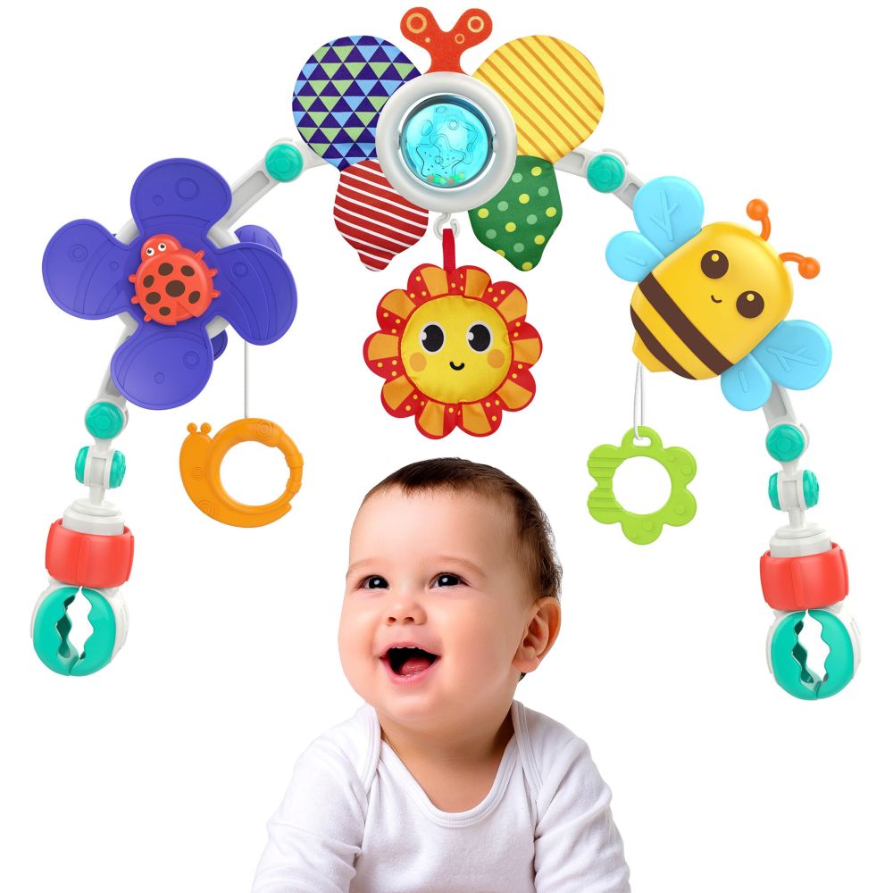 Žaislų lankas WOOPIE BABY Drugelis lovelei, vežimėliui ar automobilio kėdutei