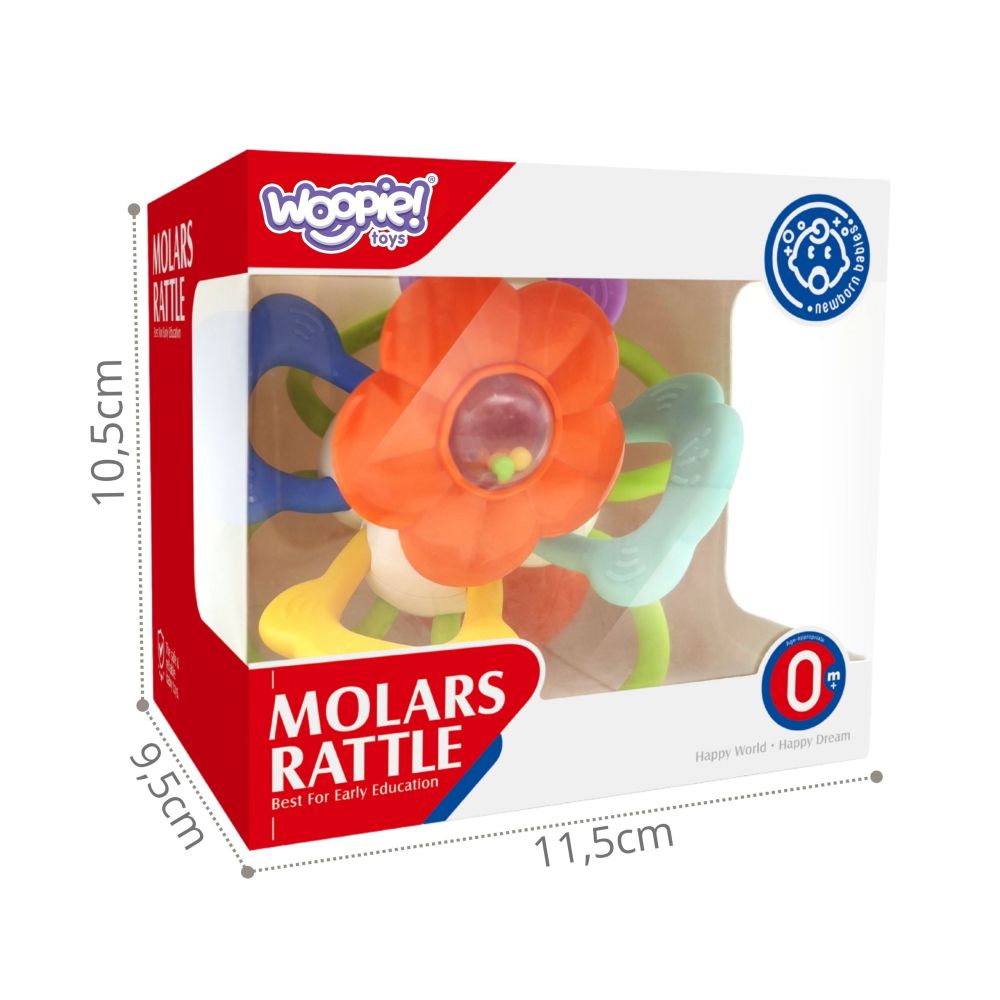 WOOPIE BABY Rattle Sensory Teether Flower 0m+ 