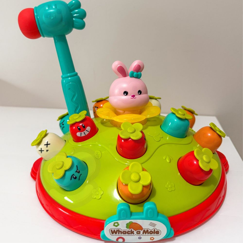 WOOPIE BABY Interactive Skill Game Hammer the Carrot Educational Hit the Mole 
