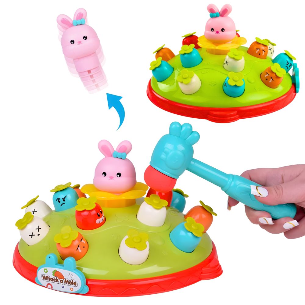 Interaktyvus įgūdžių žaidimas WOOPIE BABY Hammer the Carrot Hit the Mole