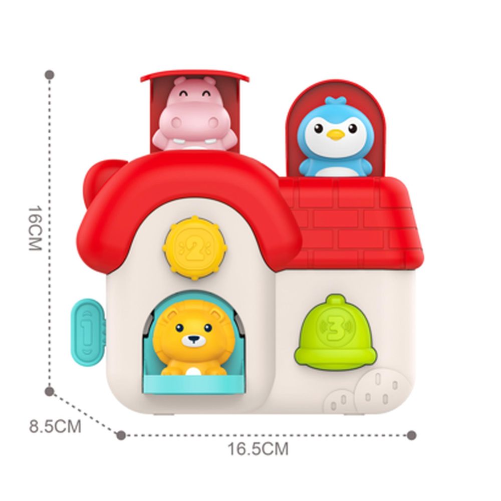 WOOPIE BABY Interactive Pop-Up House Pop-Up Animals Manipulative Toy 18m+ 
