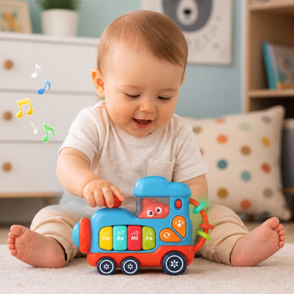 WOOPIE BABY Interactive Musical Piano Locomotive 