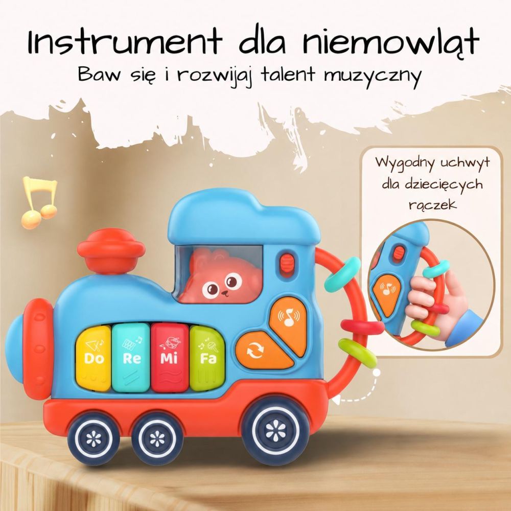 WOOPIE BABY Interactive Musical Piano Locomotive 