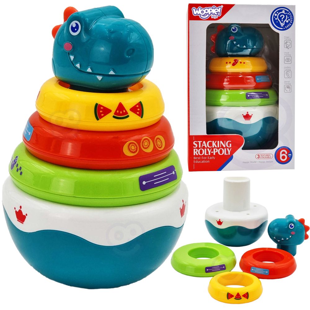Edukacinė piramidė WOOPIE BABY Dinozauras