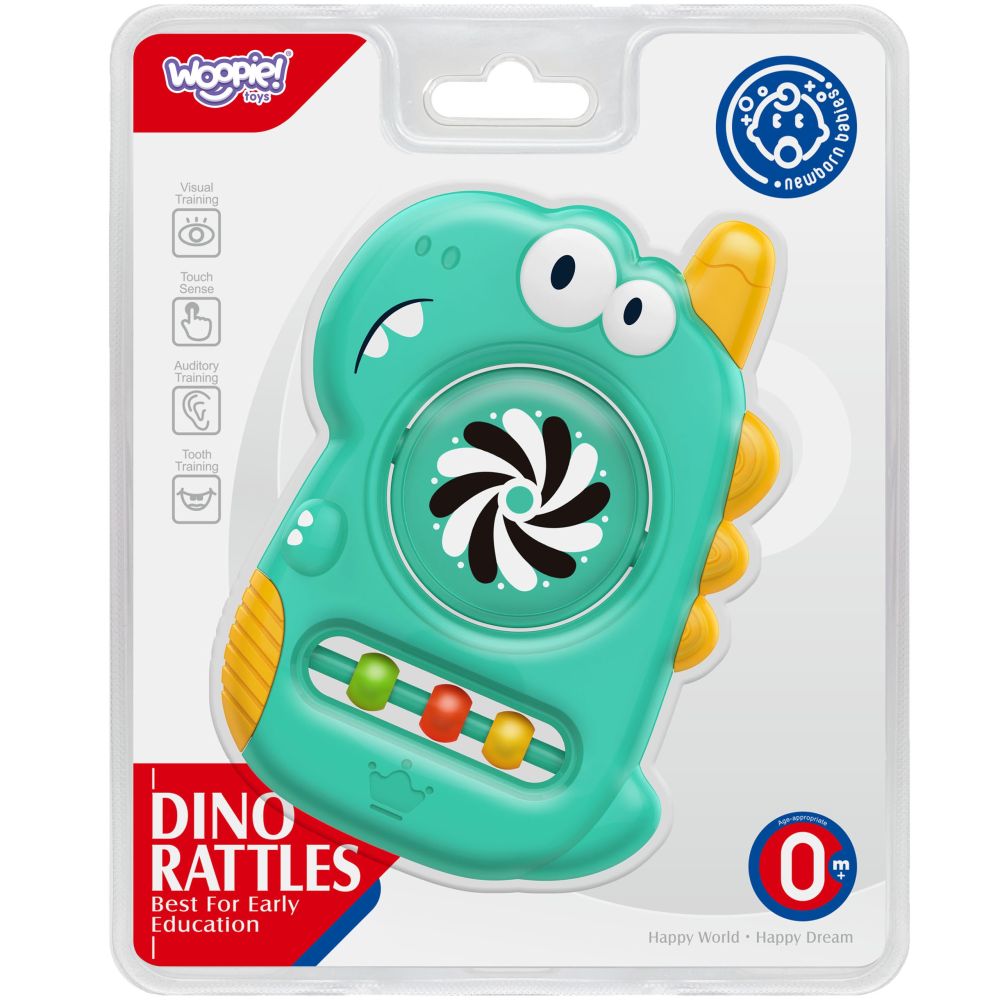 Jutiminis žaislas-kramtukas su veidrodėliu WOOPIE BABY Dino