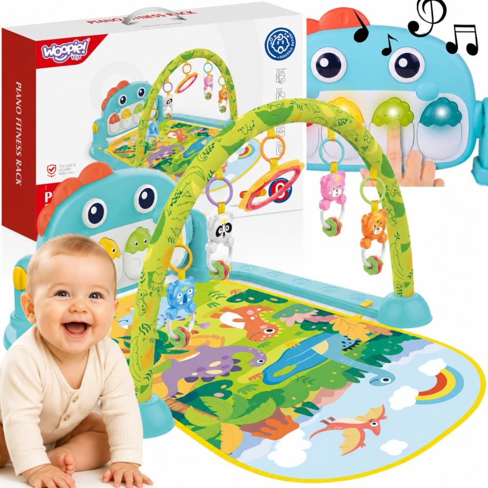 Lavinamasis žaidimų kilimėlis WOOPIE BABY Dino arka