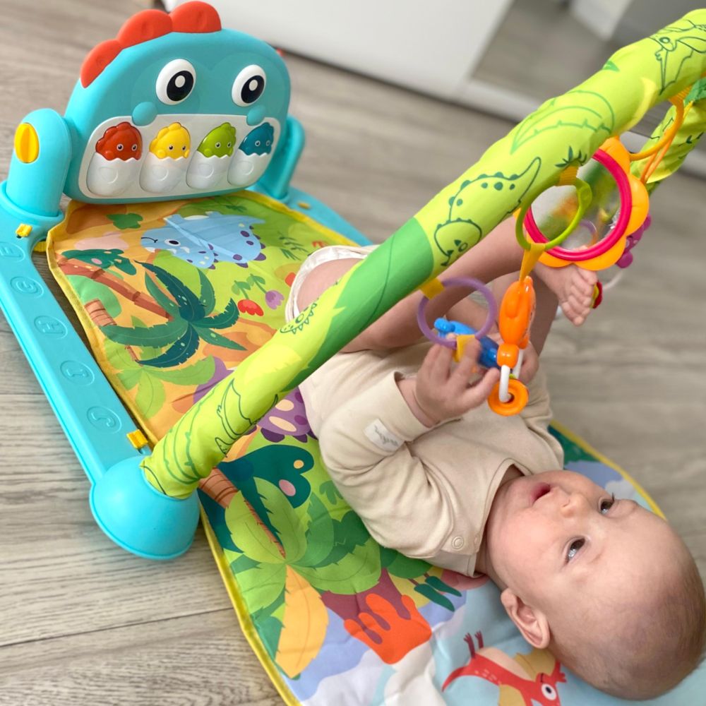 Lavinamasis žaidimų kilimėlis WOOPIE BABY Dino arka