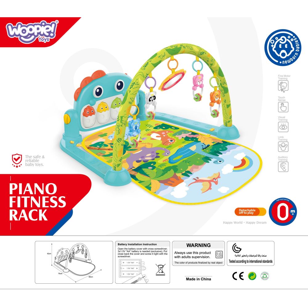 Lavinamasis žaidimų kilimėlis WOOPIE BABY Dino arka