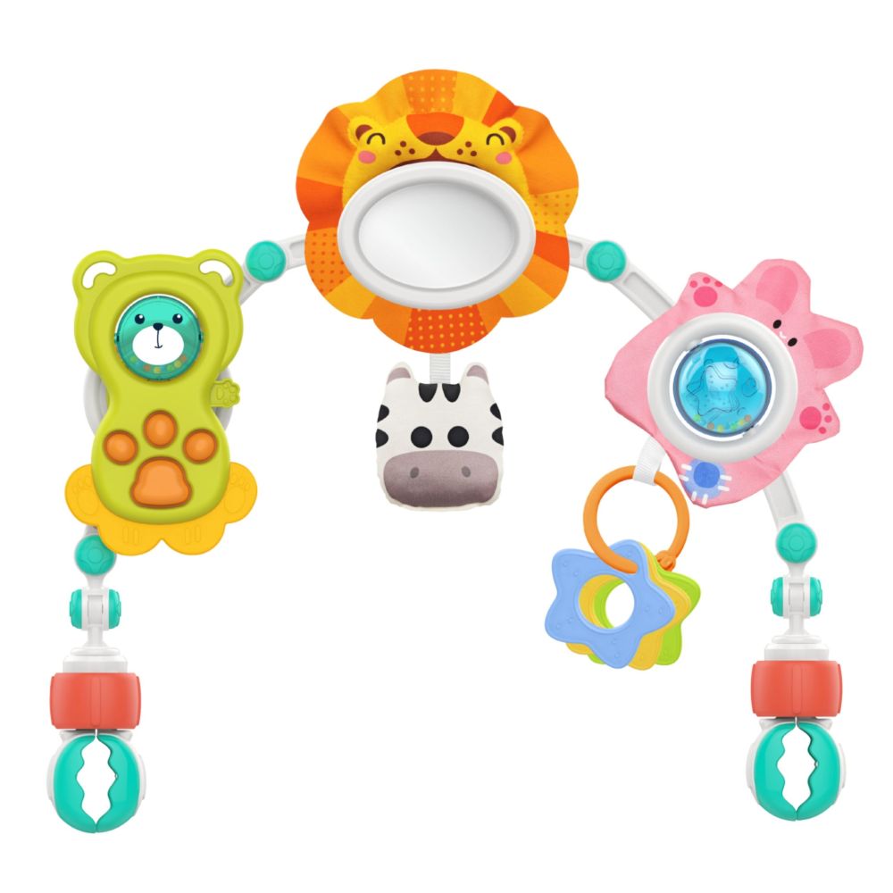 WOOPIE BABY Sensory Arch for Crib and Stroller Animals Lion Bear 