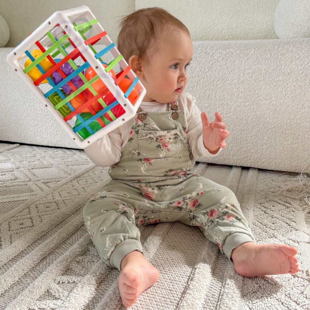WOOPIE BABY Flexible Sensory Cube Sorter for Children Colorful Shapes 13 pcs. 