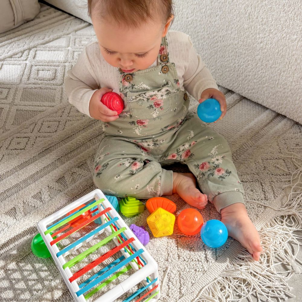 WOOPIE BABY Flexible Sensory Cube Sorter for Children Colorful Shapes 13 pcs. 
